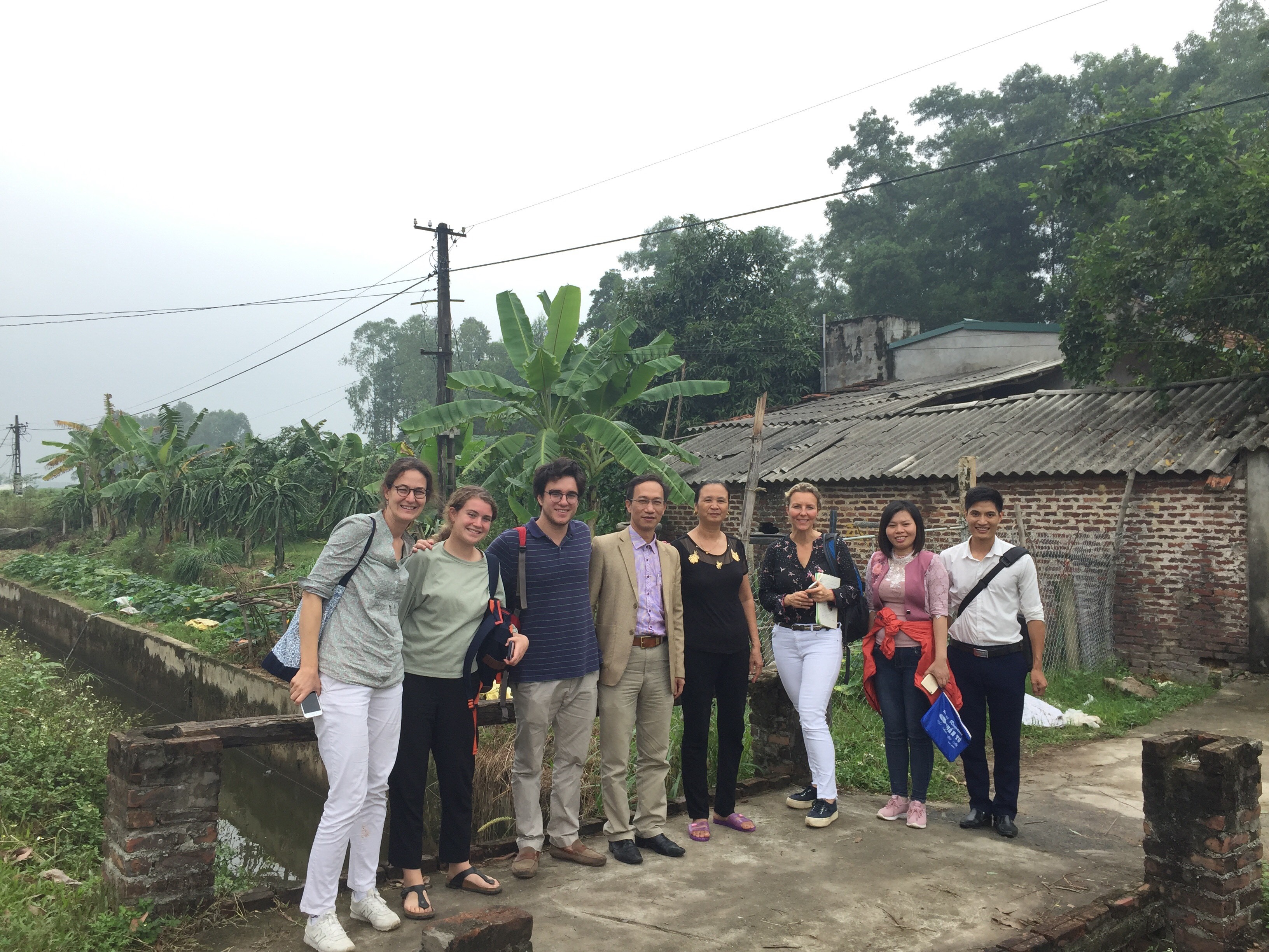 Partners from Microcredit for Mothers (MFM) visit women clients at the Ba Vi branch of VietED Foundation