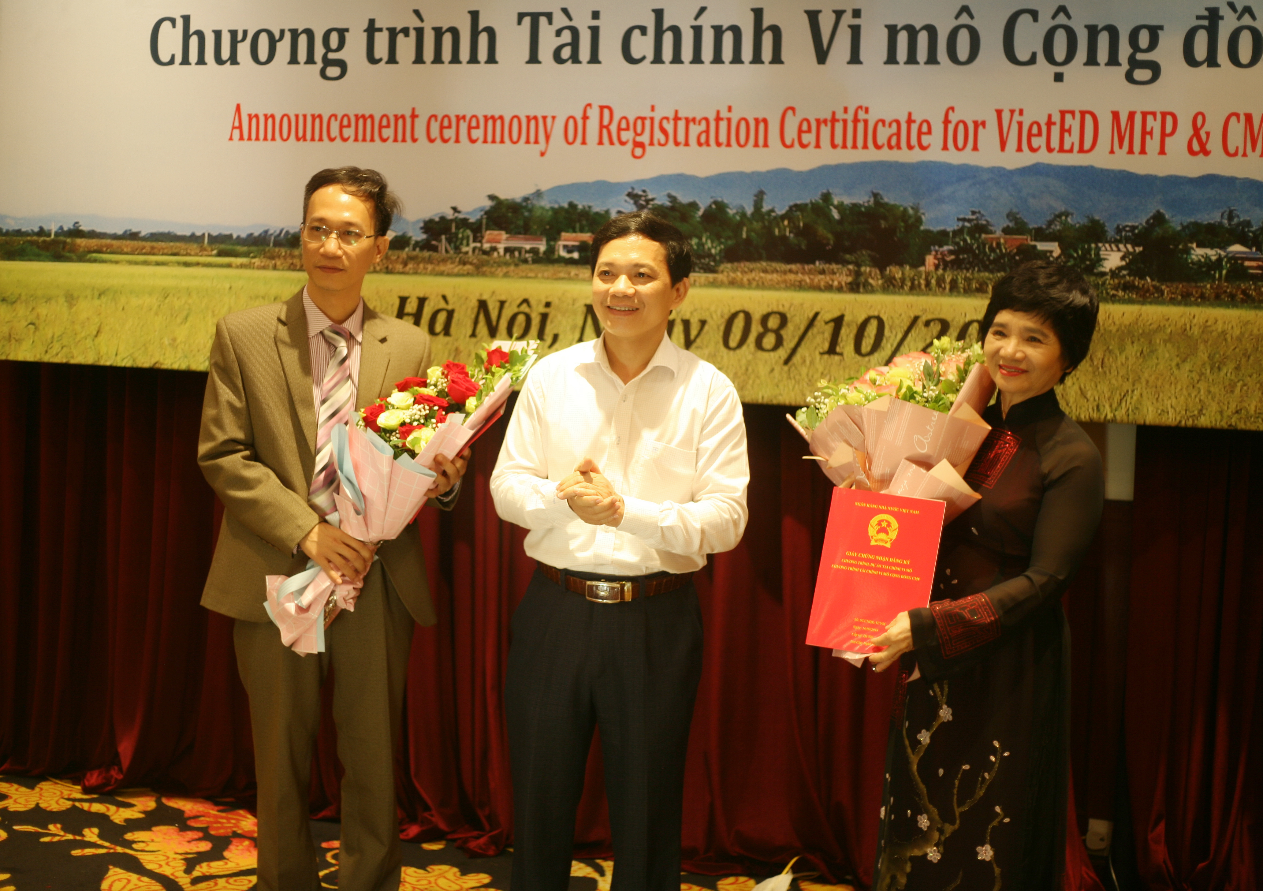 VietED và CFRC tổ chức Công bố Giấy Chứng nhận Đăng ký Chương trình Tài chính Vi mô